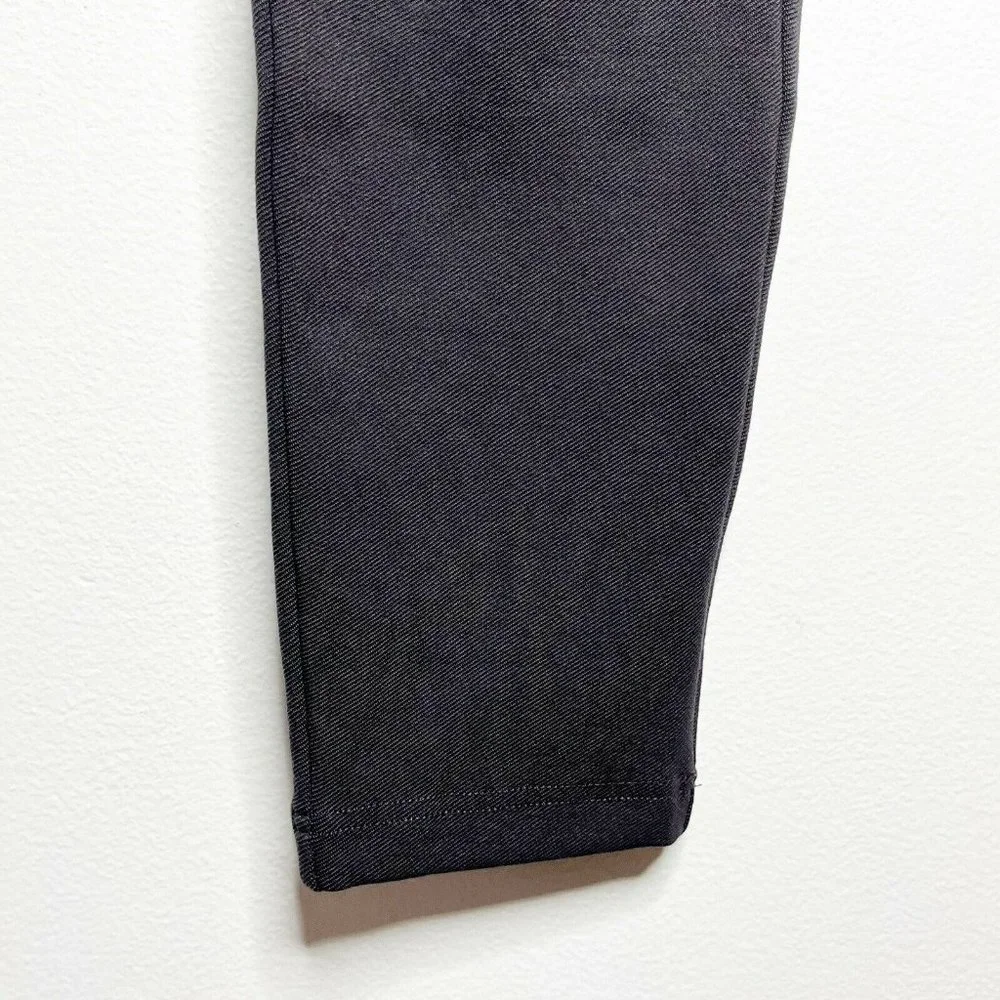 Betabrand Size Medium Long Pants Utility Skinny Leg Slate Gray Twill Pull On - Picture 3 of 7